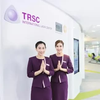 Reception area at TRSC International Eye and Vision Center in Bangkok, Thailand